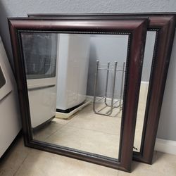 Burgendy black mirrors