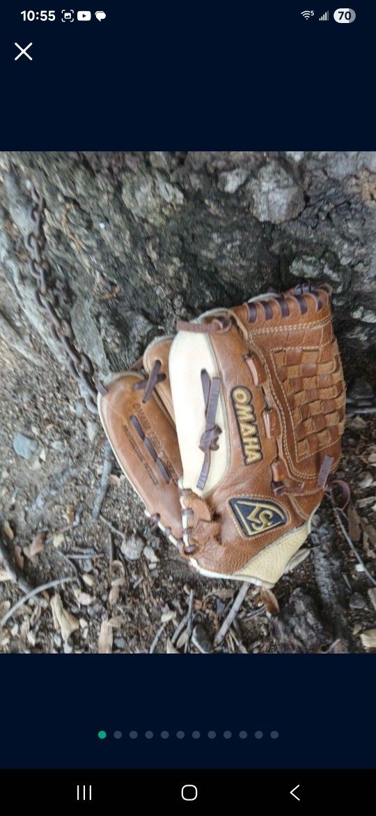 LOUISVILLE SLUGGER " 12"( LEFT HANDED THROWER ) BASEBALL GLOVE ( SEE PICS) PRICE IS " FIRM " ALL SALES ARE "FINAL " LOCATED IN GLENDORA