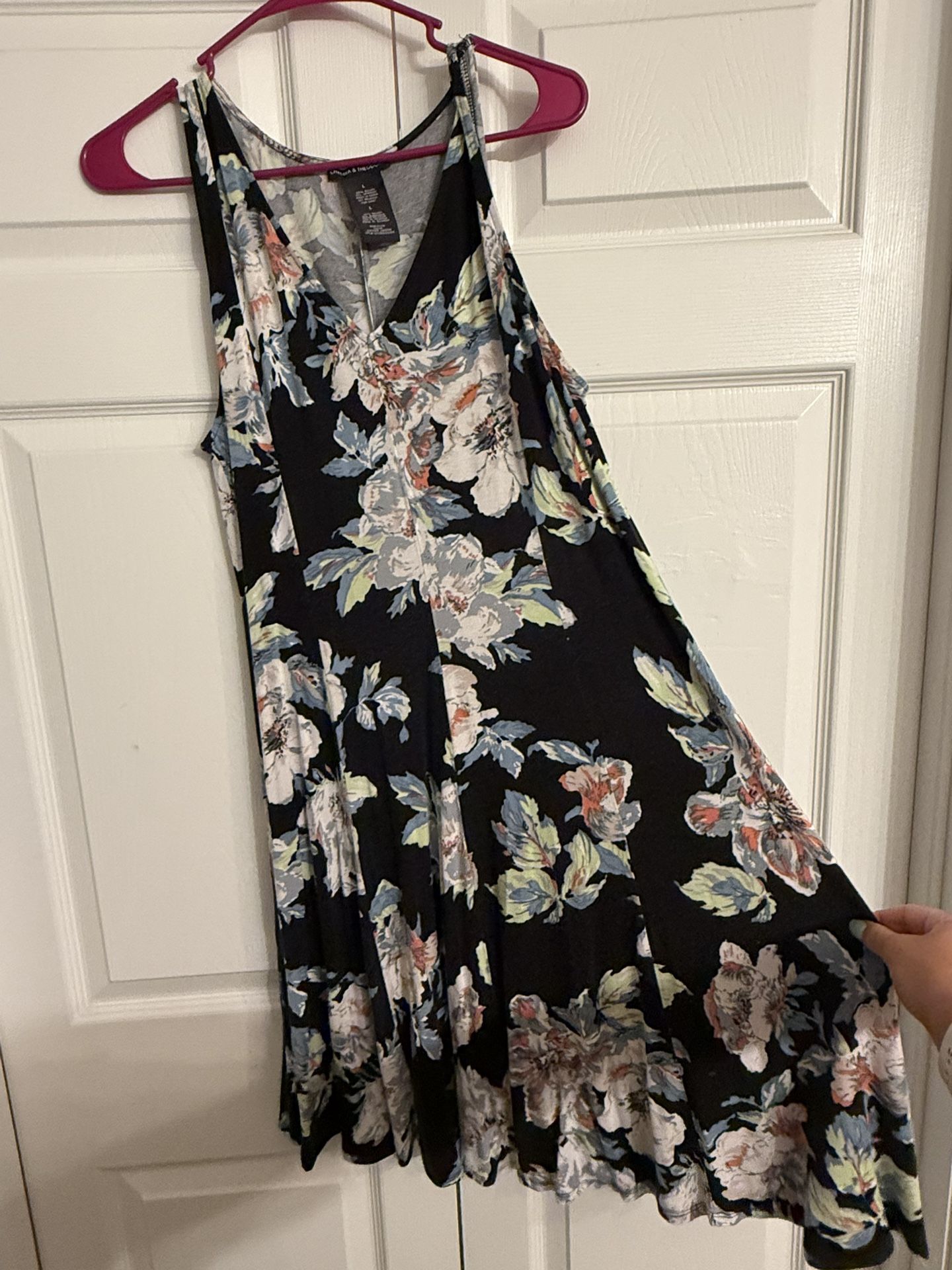 Floral Print, Dress, Chelsea And Theodore, Large