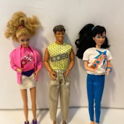 Vintage ‘80s Barbie and The Rockers Dolls