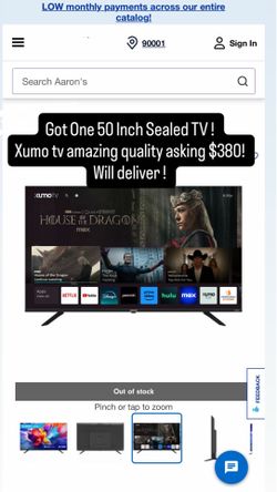 50 Inch Brand New Xumo TV