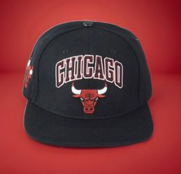 NBA Chicago Bulls Black Snapback Luxury Collection Structured Adults Men Hat Cap