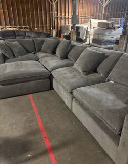 Brand New Mira 6-Piece Fabric Modular Sectional