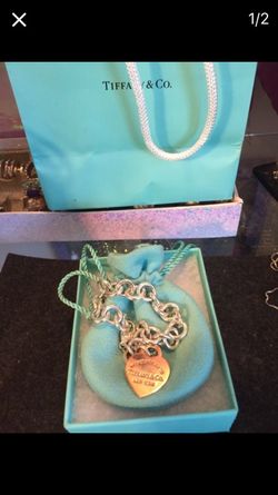 Tiffany's rose gold charm bracelet