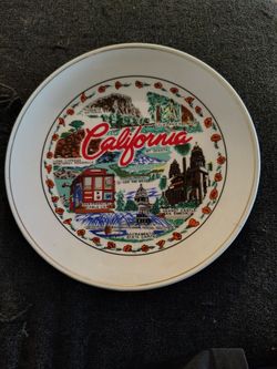 California Souvenir Collector Plate 1986