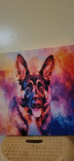 German Shepherd canvas