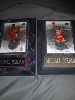 Michael Jordan Cards In Plaques
