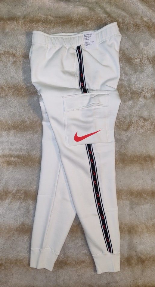 NIKE M NSW REPEAT SW FLC CARGO PANT DX2030-133 Εκρού - Zakcret.gr