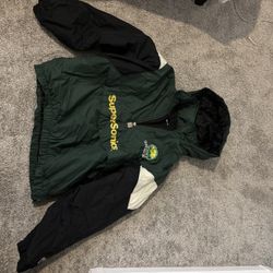 SuperSonics Vintage Jacket XL Youth/ Small In Women’s 