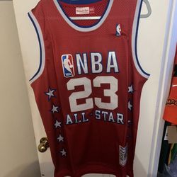 Michael Jordan red NBA All Star Jersey Size XL