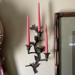 Wall Scones - Flower/Bird Metal design