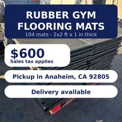 Rubber Gym Flooring Mats 2x2 ft - Commercial Gym Equipment