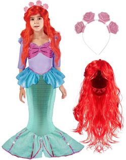 Spooktacular Creations - Little Mermaid Costume for Girls – 3T