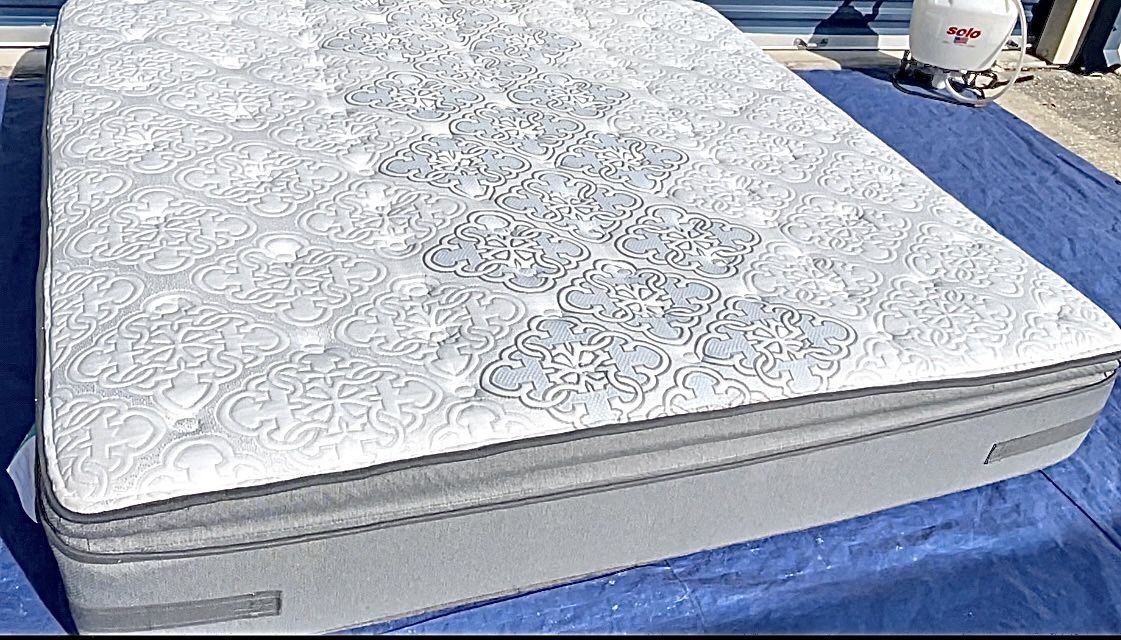 🛏️✨ KING Sealy Hybrid PILLOWTOP Mattress — Ornate Quilted Top | DELIVERY AVAILABLE 🚚
