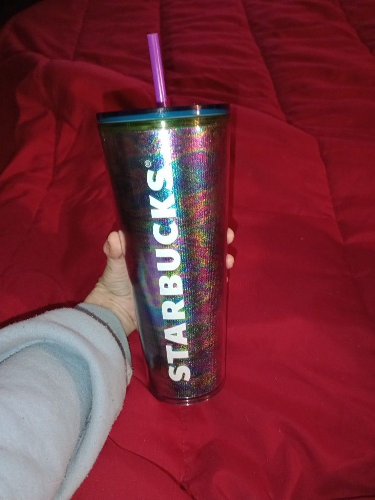 🩷  STARBUCKS TUMBLER ( RAINBOW ). 24OZ.. Still Available 