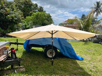 Rectangular patio umbrella 112x76