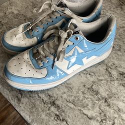 Blue Men’s Bape Sneakers (Bapestas) 