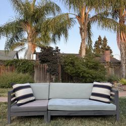 Outdoor Wooden Couch 