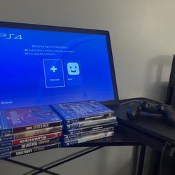PS4 Slim Bundle w/ 10 Games (RDR2, Spider-Man, GTA5)
