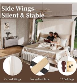 New California king bed  frame