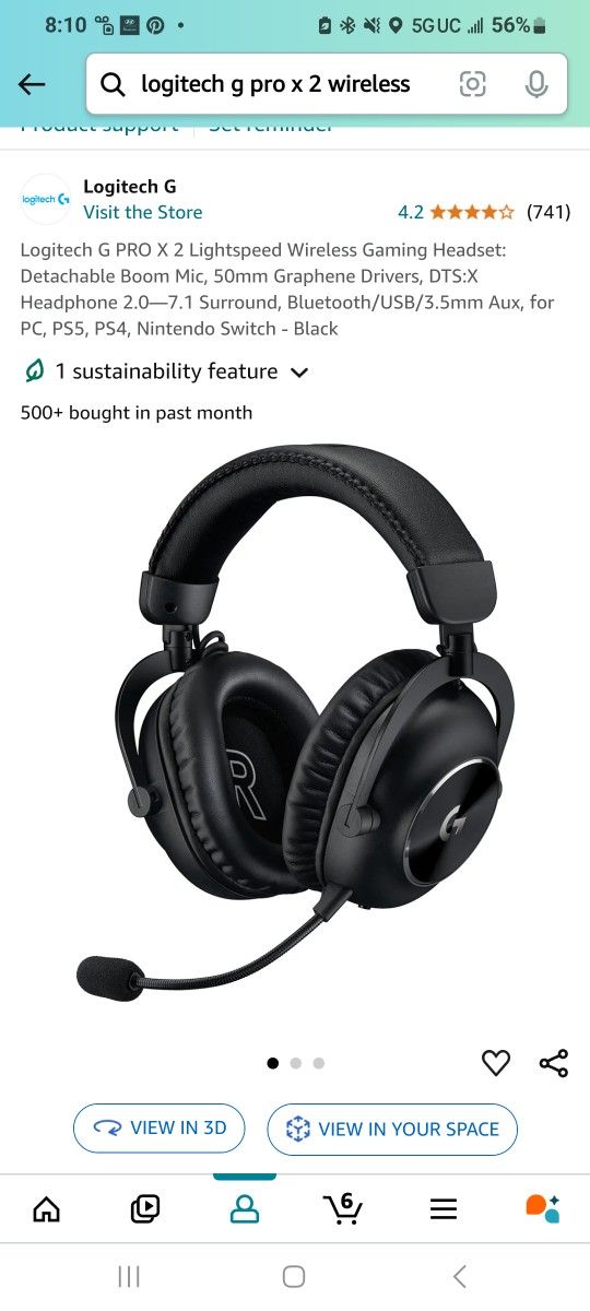 Logitech G PRO x2 LIGHTSPEED wireless headset