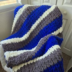 Hand Knitted Chunky Blankets