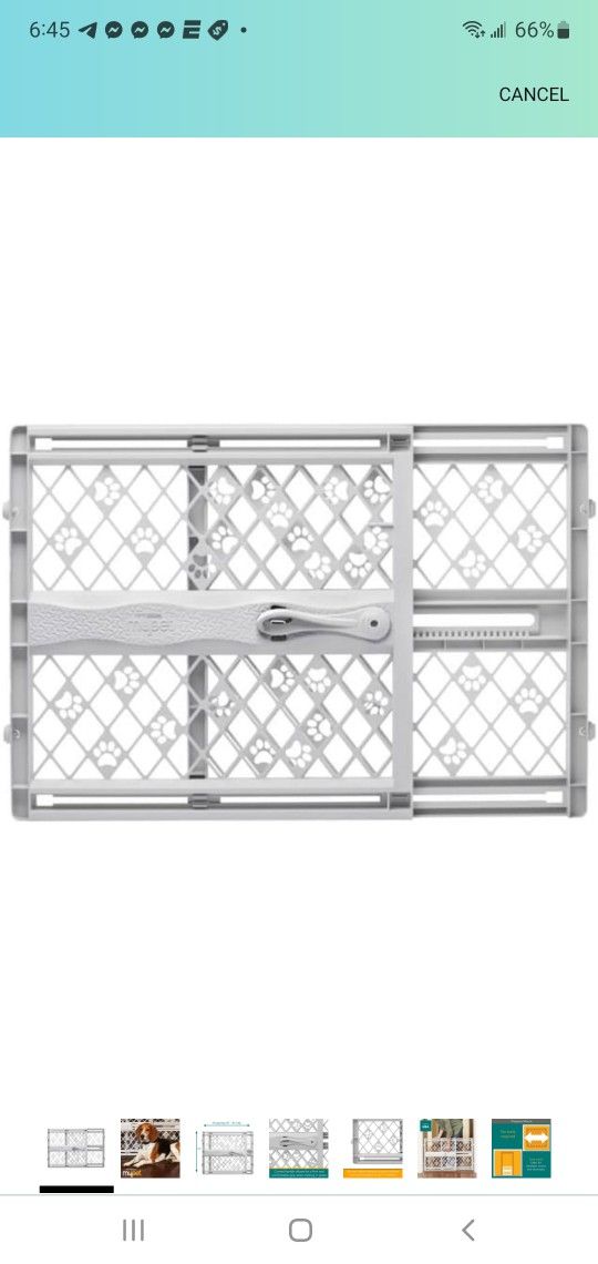 BRAND NEW..MYPET North States Paws Portable Pet Gate: 26-40" Wide. Pressure Mount. No tools needed.
