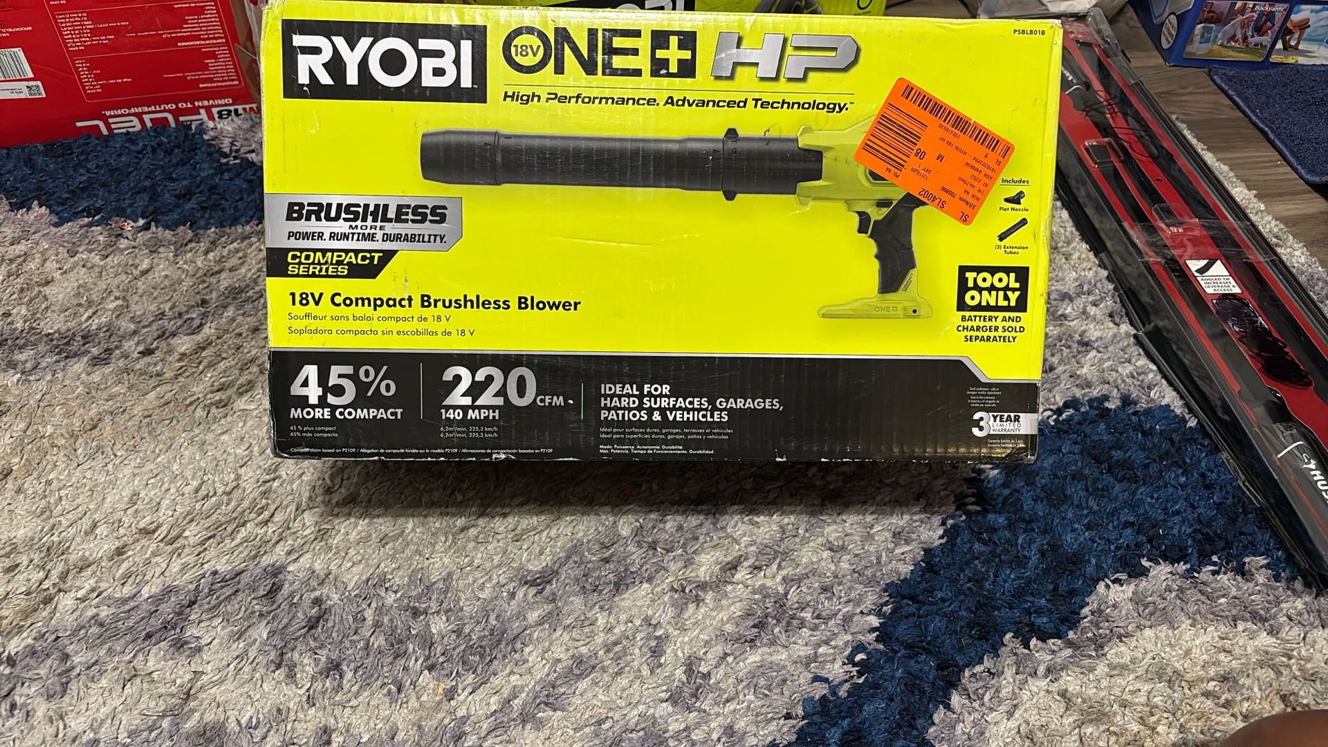 Ryobi Brushless 18v Compact Brushless Blower(tool Only)