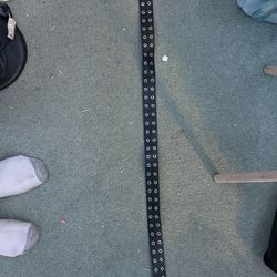 Black Belt with Silver Buckle