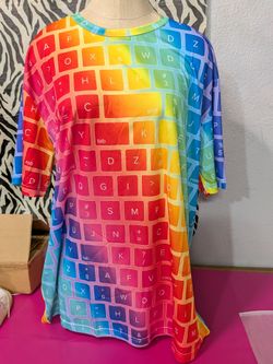 3D Graphic Design Keyboard Polyester Shirt