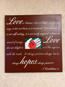 Hobby Lobby Love Picture Frame - Paid $75 - SALE
