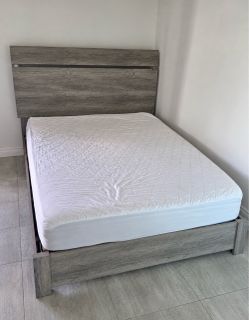 Gray Queen Bed Set - Delivery Offered