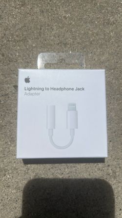 Apple Lightning to 3.5mm Headphone Jack Adapter, White OEM MMX62AM/A