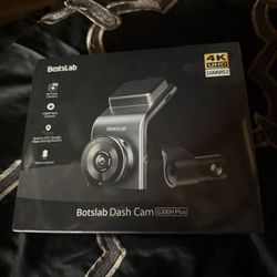 BOTSLAB Cámara de tablero 4K delantera y trasera, sensor STARVIS 2, control de voz, tarjeta de 64 GB incluida, cámara frontal y trasera WiFi de 5 GHz