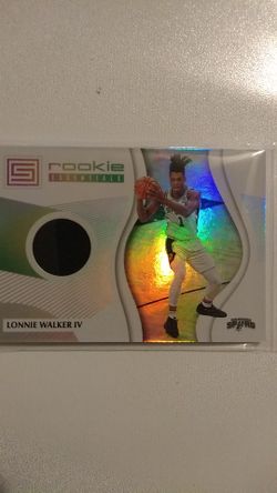 San Antonio Spurs Lonnie Walker IV Jersey Patch Card