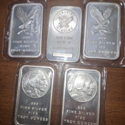 5oz Silver Bars