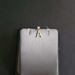 14k Gold Cz Pendant 