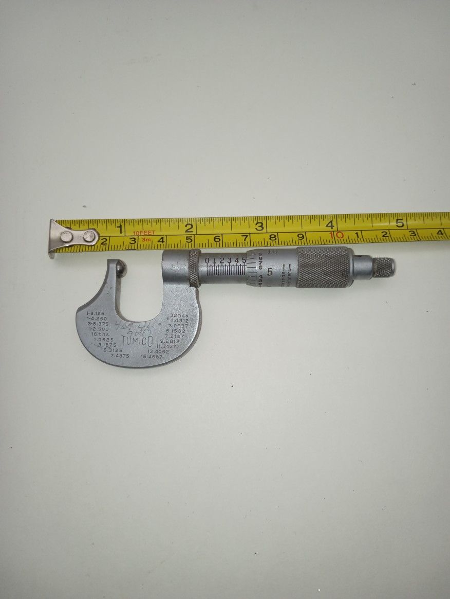 Tumico 1/2" outside micrometer.
