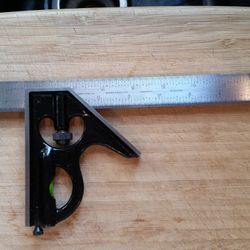 Rare Union 12" Machinist Combination Square USA #212-16