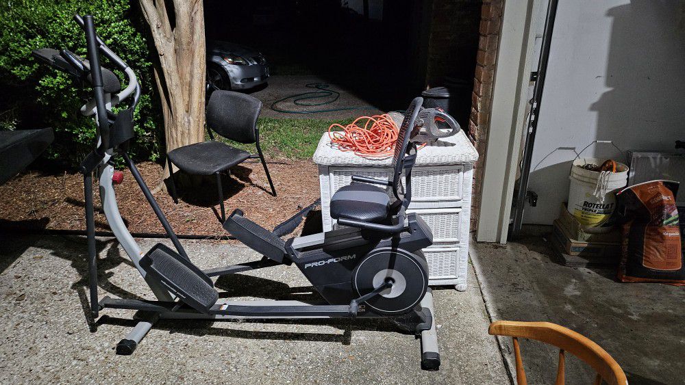 Elliptical And Rowing Machine