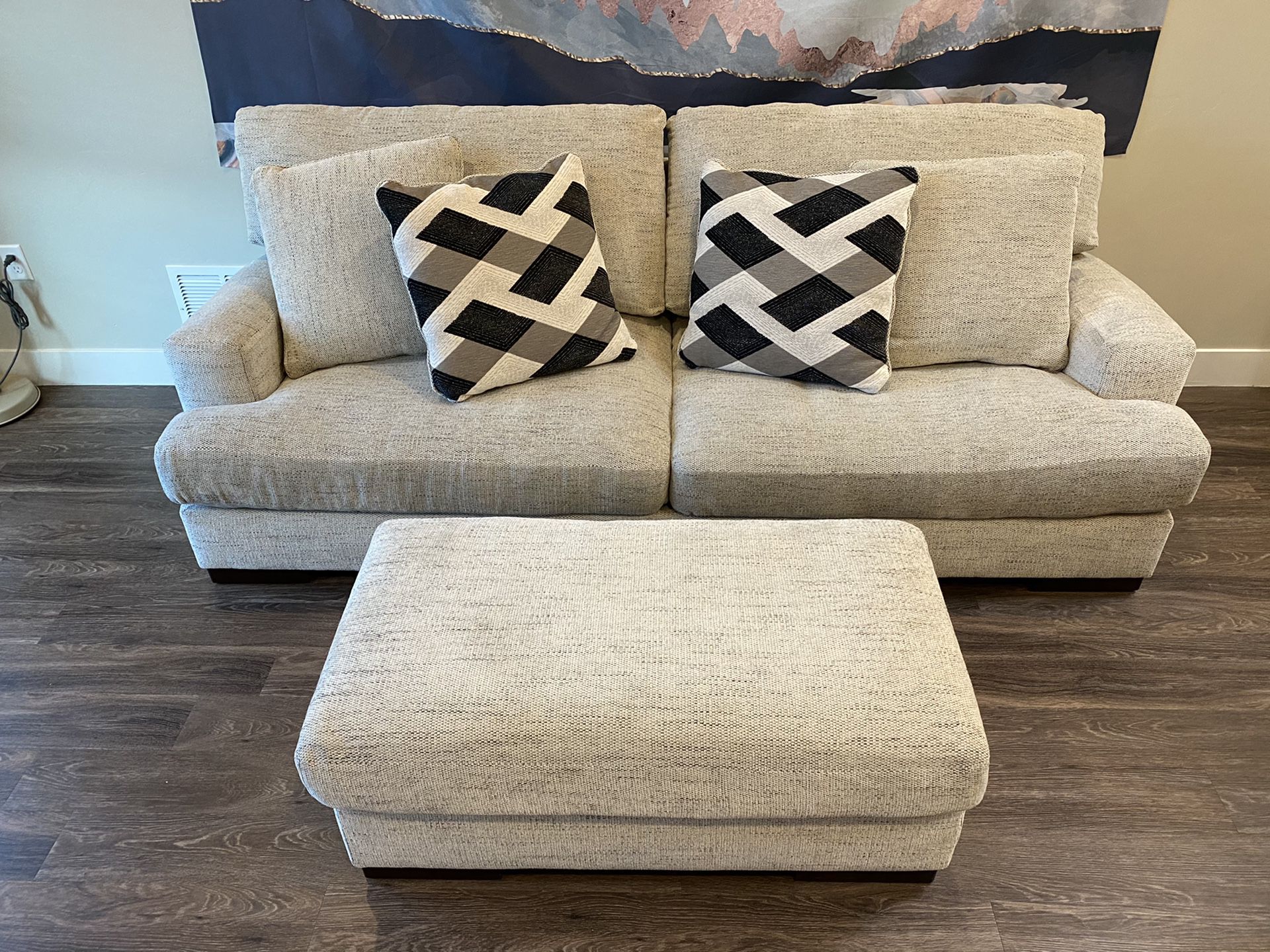 Comfy Sofa & Ottoman For Sale!
