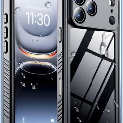 Compatible with Phone 17 Pro Case,Waterproof Built-in Screen & Camera Protector IP68 Underwater Full Body 17FT Military Dropproof Shockproof Phone Cas