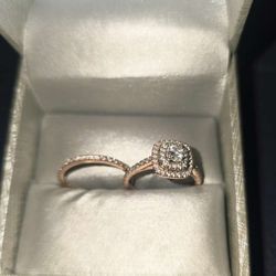14k Rose & White gold Ring 