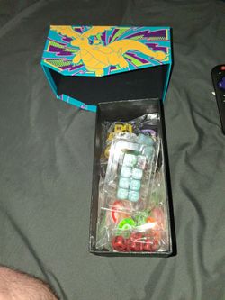 Box full of Pokémon dice