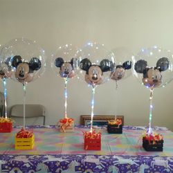 Light Up Balloon Center Pieces 