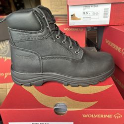 WOLVERINE SOFT TOE AND STEEL TOE BOOTS