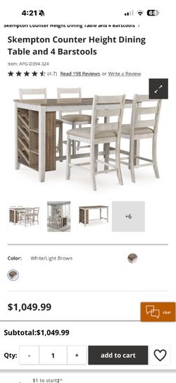 5 piece dinning set-Ashley furniture