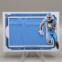 2025 National Treasures Omarion Hampton Jumbo Patch /75