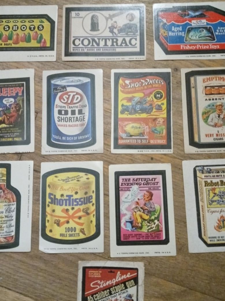 1960's-1970's Topps Chewing Gum Stickers (Very Collectible)