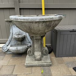 Solid Concrete Fountain